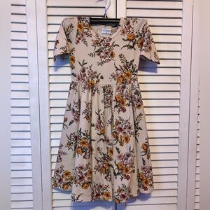 Miliana Cream And Yellow Floral Dress Size 5/6T